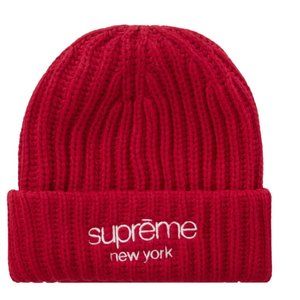 Supreme Classic Logo Chunky Ribbed Beanie